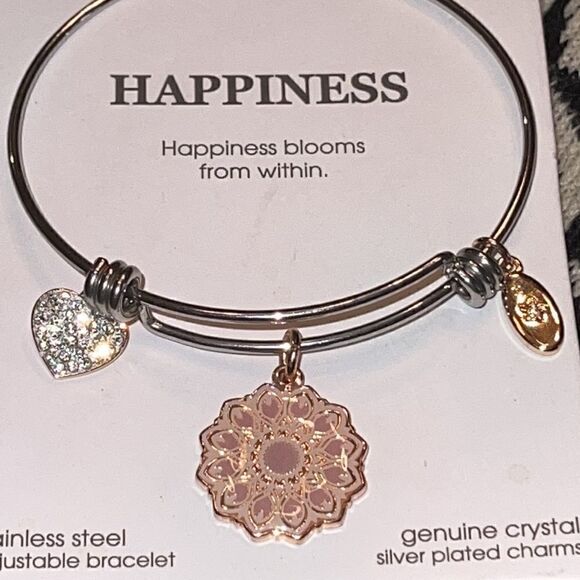 Unwritten Happiness Bangle Bracelet. - Picture 8 of 13